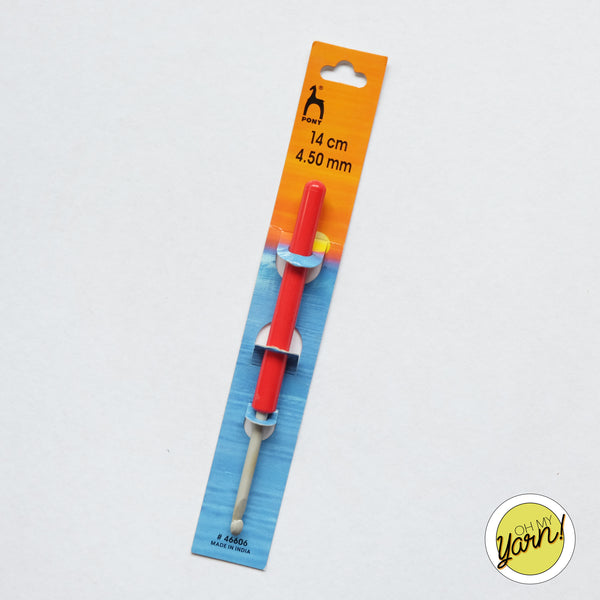 Pony Plastic Handle Crochet Hook 4.50mm