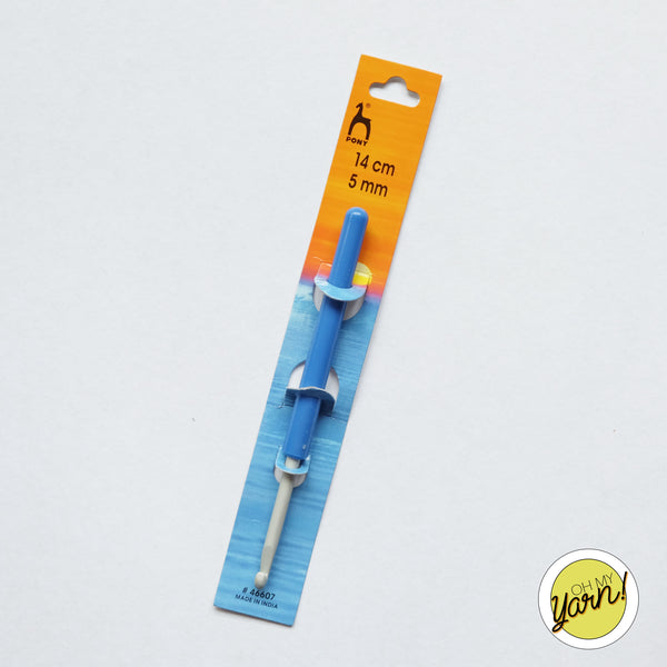 Pony Plastic Handle Crochet Hook 5mm