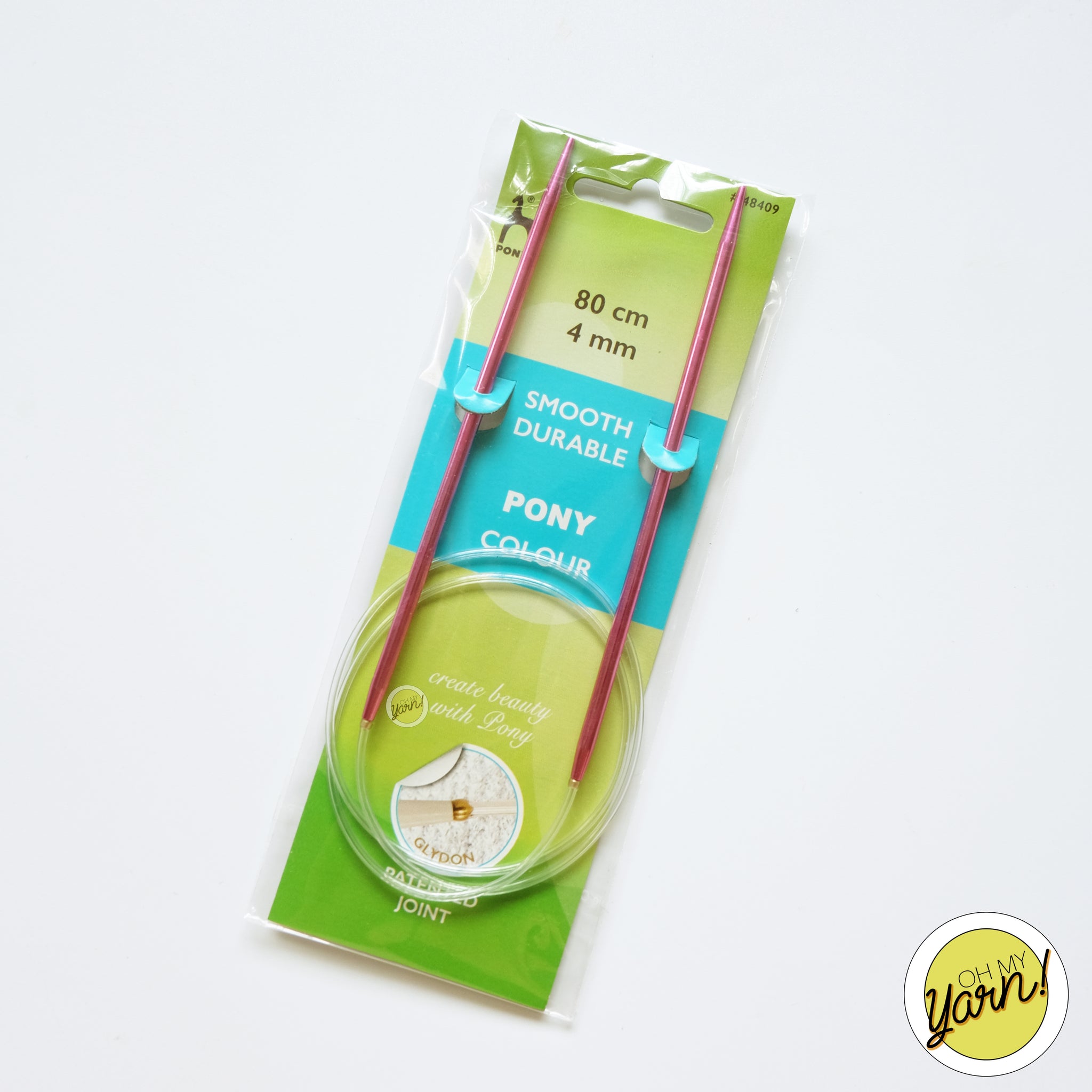 PONY Colored Aluminum Circular Knitting Needle 80cm
