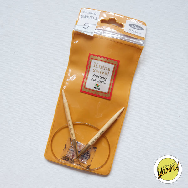 TULIP Bamboo Circular Knitting Needles 40cm 6mm