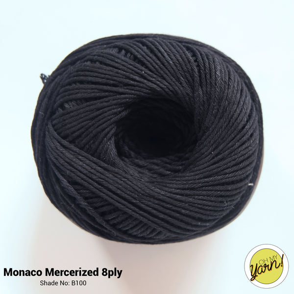 MONACO 8ply Mercerized Crochet Cotton