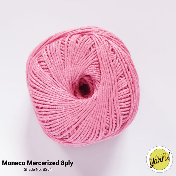 MONACO 8ply Mercerized Crochet Cotton