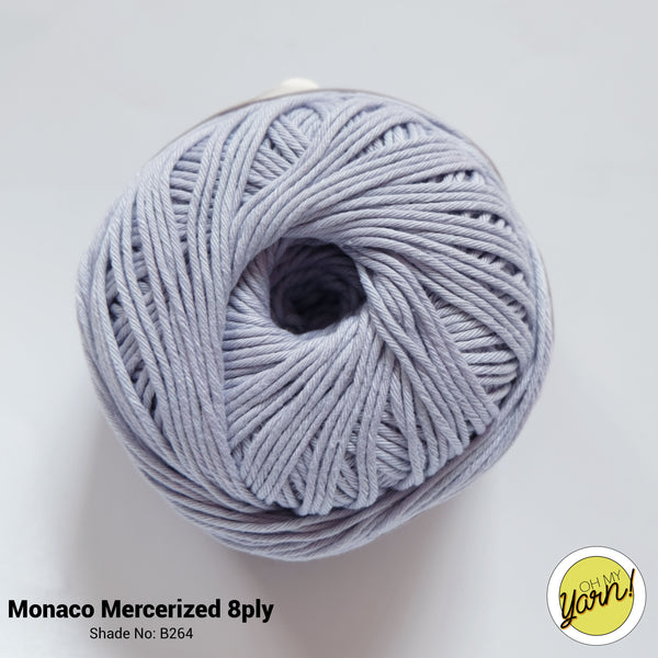 MONACO 8ply Mercerized Crochet Cotton