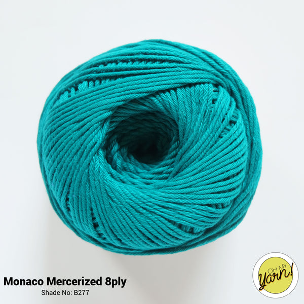 MONACO 8ply Mercerized Crochet Cotton