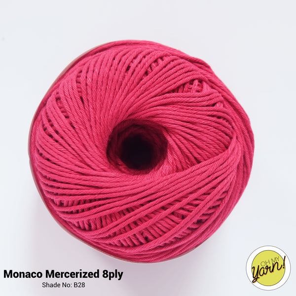 MONACO 8ply Mercerized Crochet Cotton