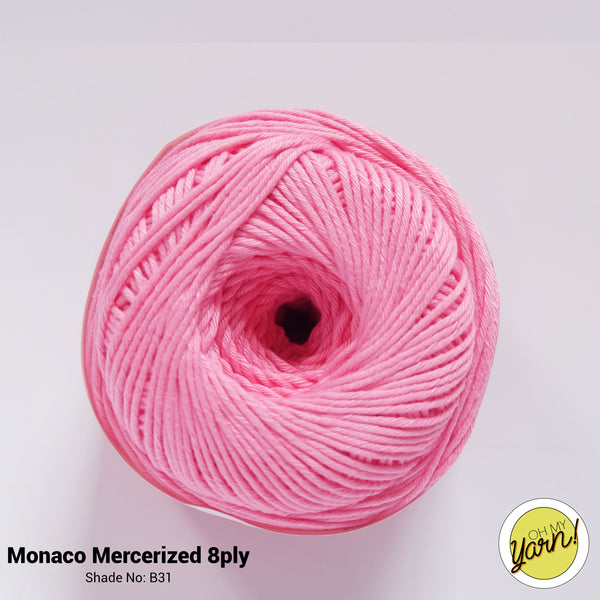 MONACO 8ply Mercerized Crochet Cotton