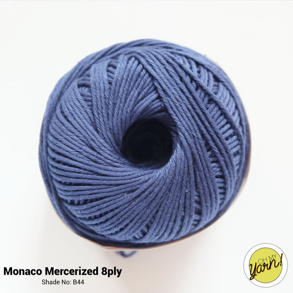 MONACO 8ply Mercerized Crochet Cotton