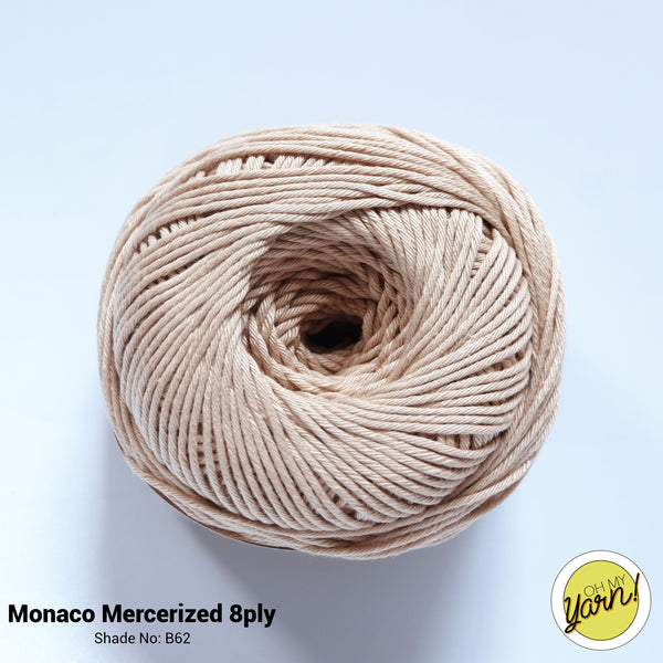 MONACO 8ply Mercerized Crochet Cotton