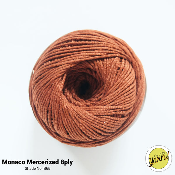 MONACO 8ply Mercerized Crochet Cotton