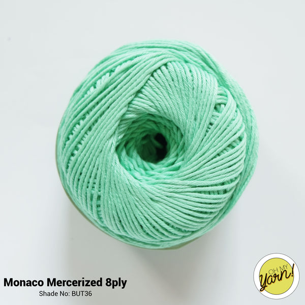 MONACO 8ply Mercerized Crochet Cotton